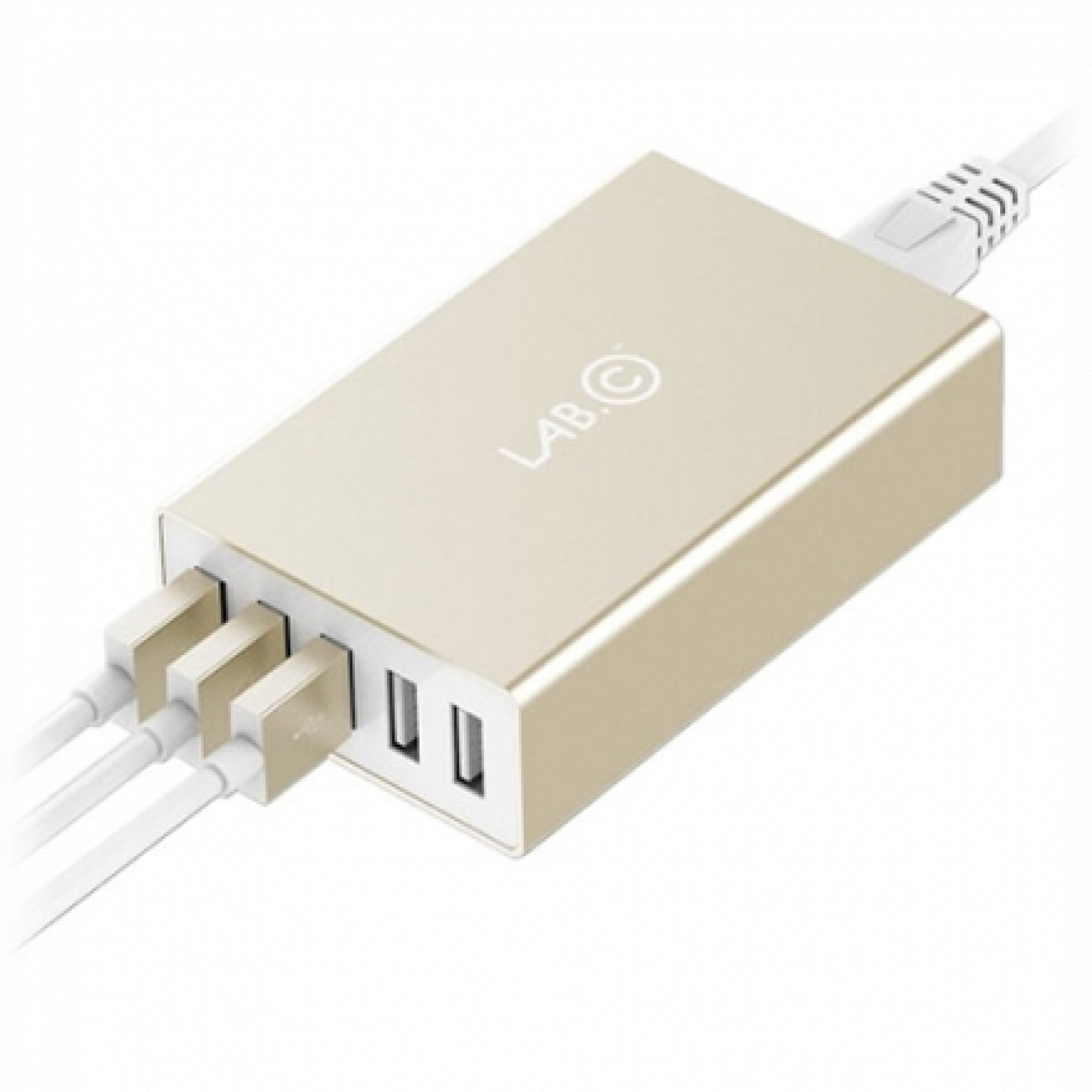 Сетевое з/у Lab.C X5 5 Port USB Wall Charger Champagne (8A) Gold